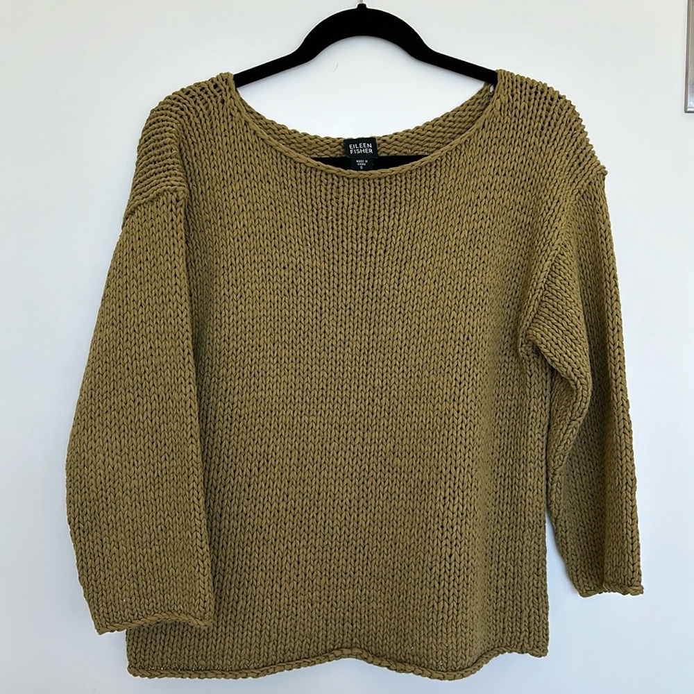 Eileen Fisher Cotton Sweater -small